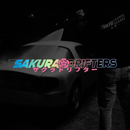 Sticker voiture “Sakura Drifters”