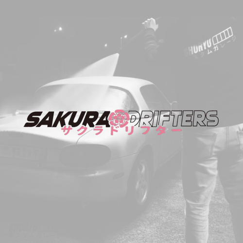 Sticker voiture “Sakura Drifters”
