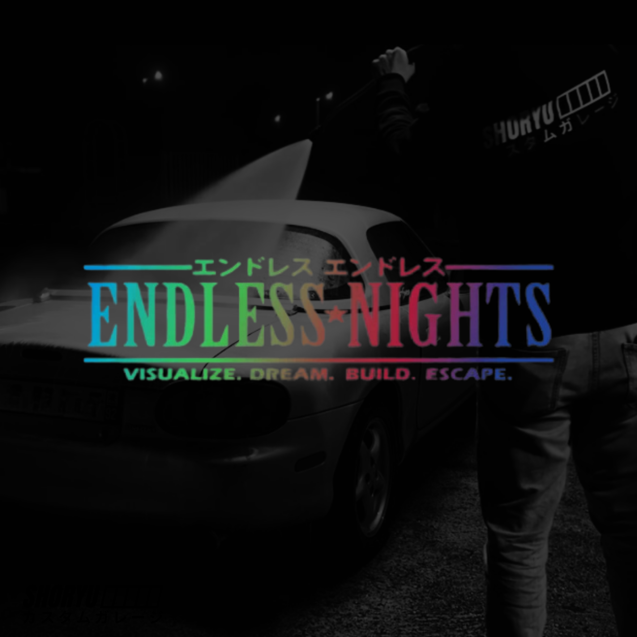 Sticker pare-brise “Endless Nights”