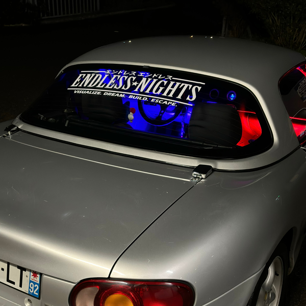 Sticker pare-brise “Endless Nights”