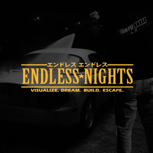 Sticker pare-brise “Endless Nights”
