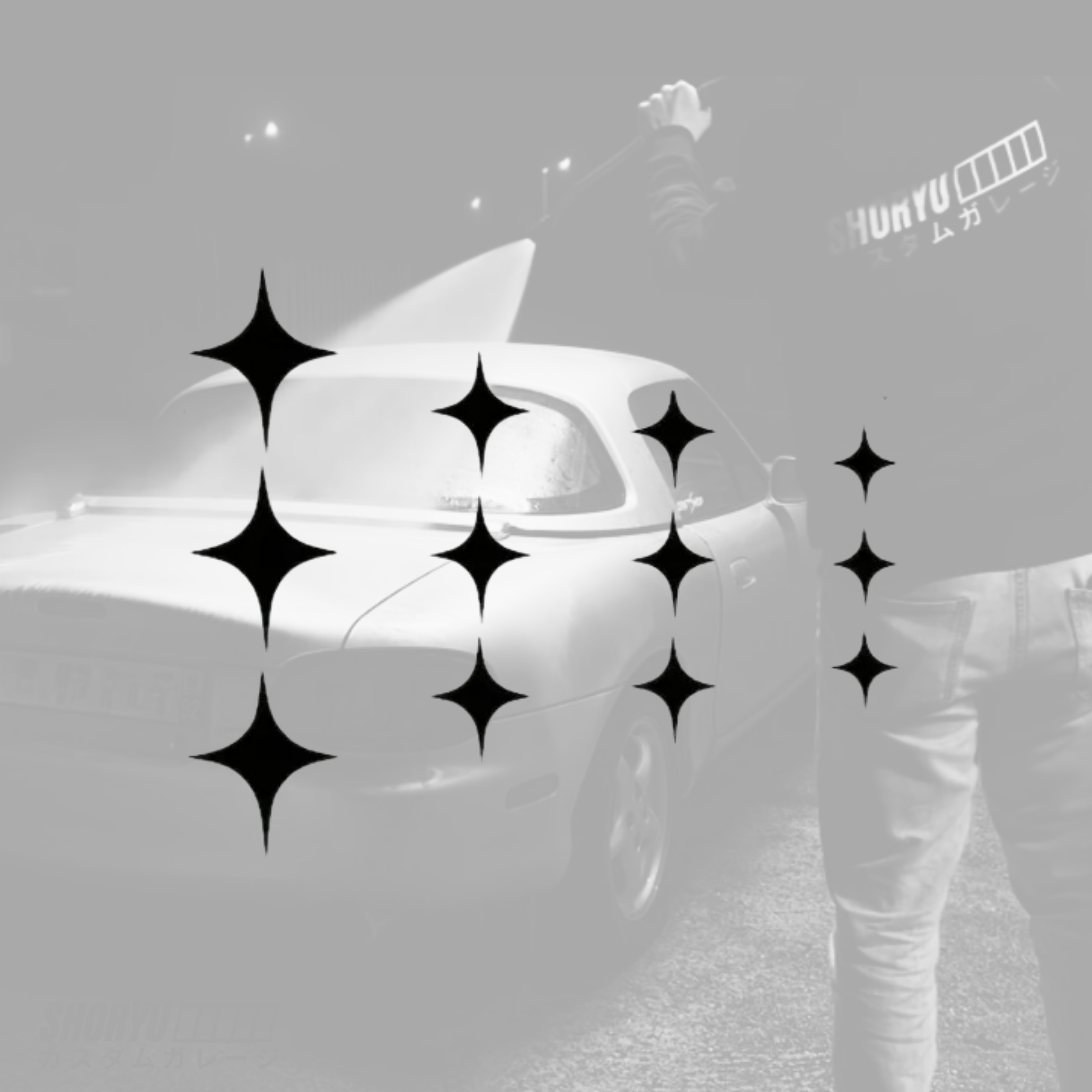 Stickers “Starburst” – 12 autocollants