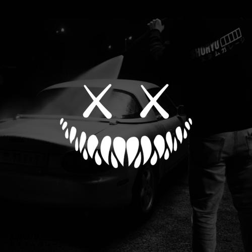 Sticker voiture “Demon Face”