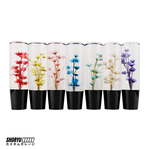 Pommeau de vitesse JDM "Verre Floral" 15cm