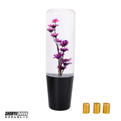 Pommeau de vitesse JDM "Verre Floral" 15cm