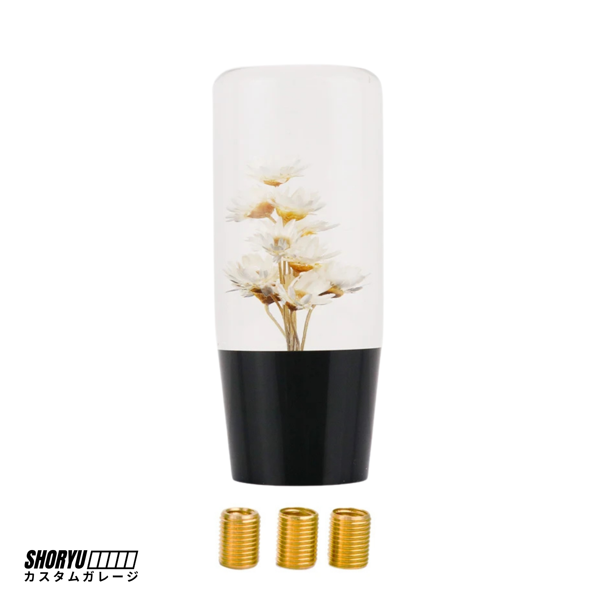 Pommeau de vitesse JDM "Verre Floral" 10cm