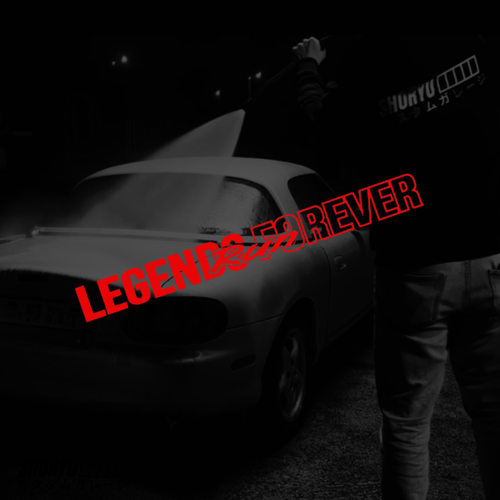Sticker pare-brise “Legends Forever”