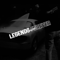 Sticker pare-brise “Legends Forever”