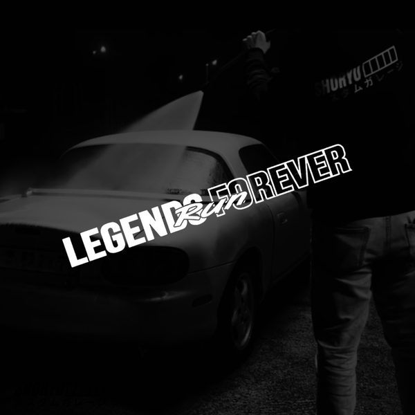Sticker pare-brise “Legends Forever”