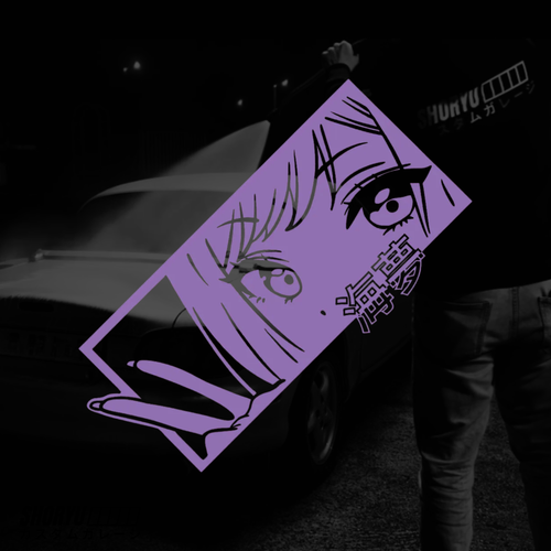 Sticker voiture “Manga Eyes”