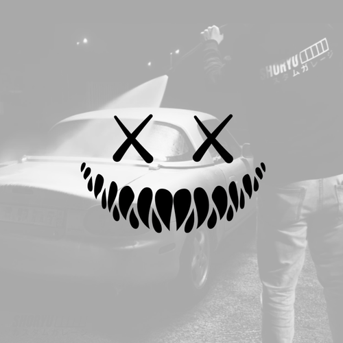 Sticker voiture “Demon Face”