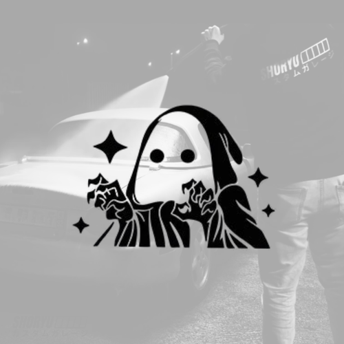 Sticker voiture “Ghost Spirit”