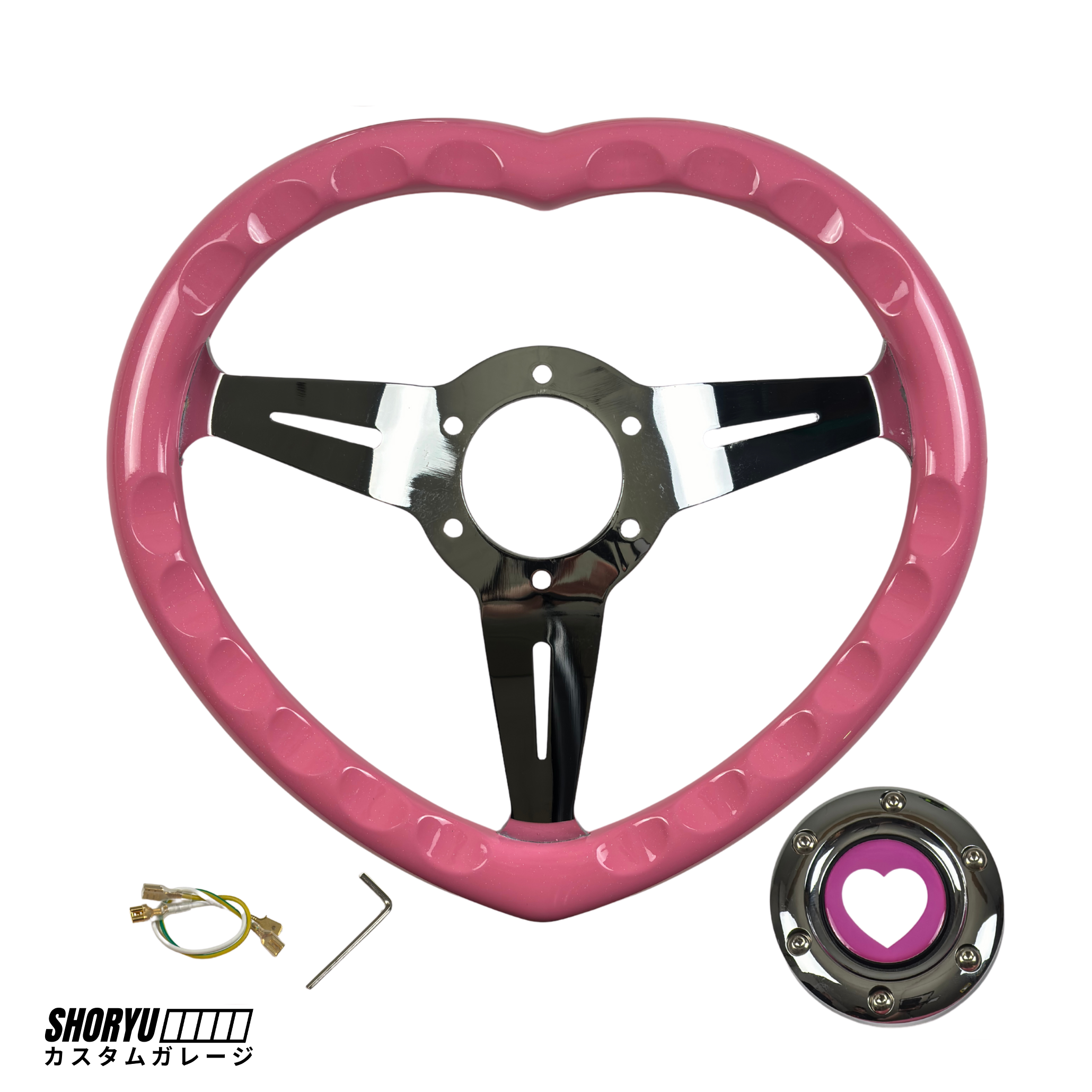 Volant JDM “Cœur Edition ” – 350 mm