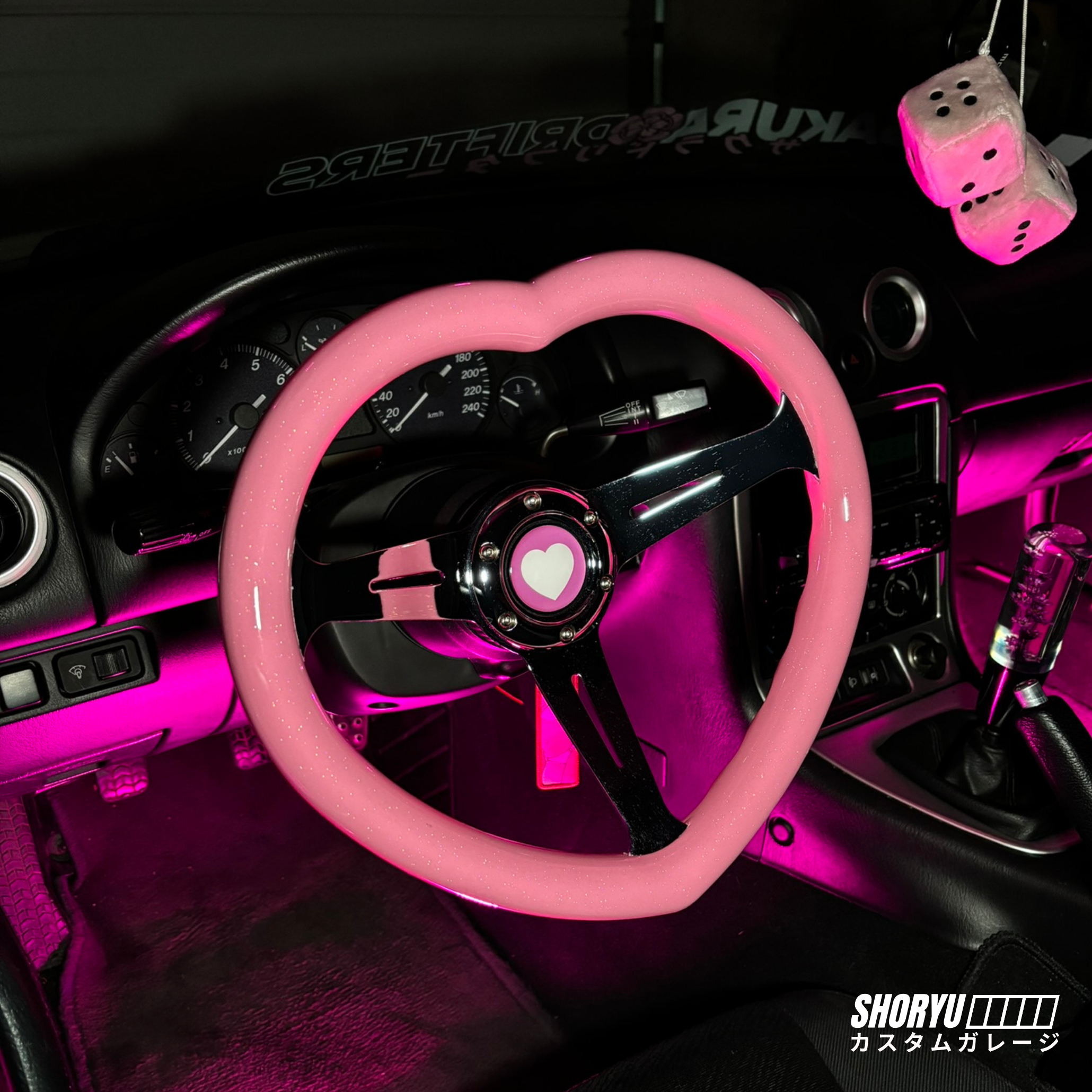Volant JDM “Cœur Edition ” – 350 mm